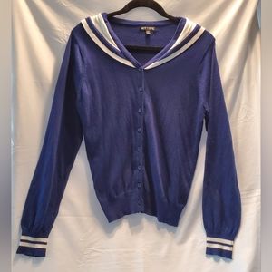 Blue Hot Topic sailor sweater, L
